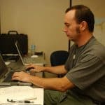 admissions director reviewing applications
