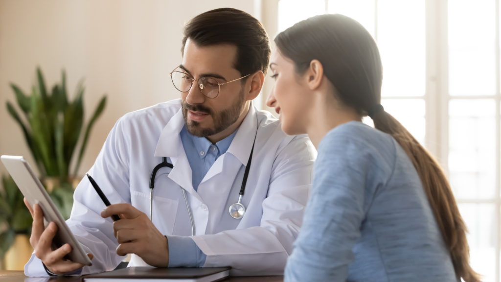 A psychiatrist is trying to make his patient happy